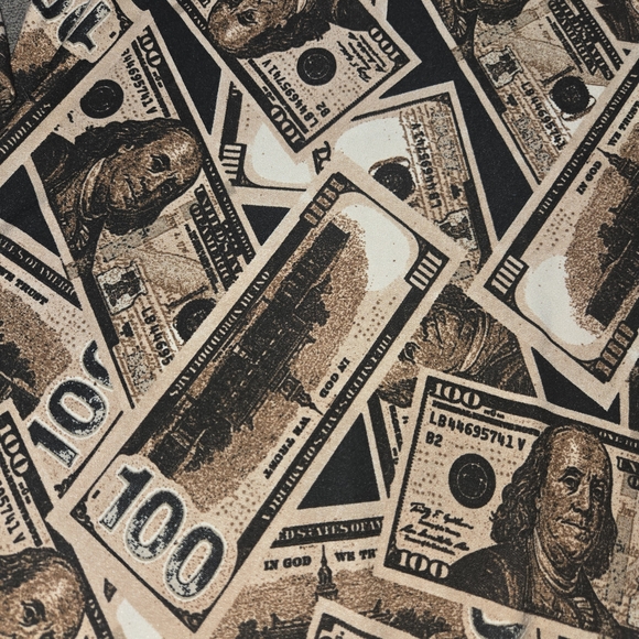 Chocolate Currency Print Bodysuit - Picture 4 of 6